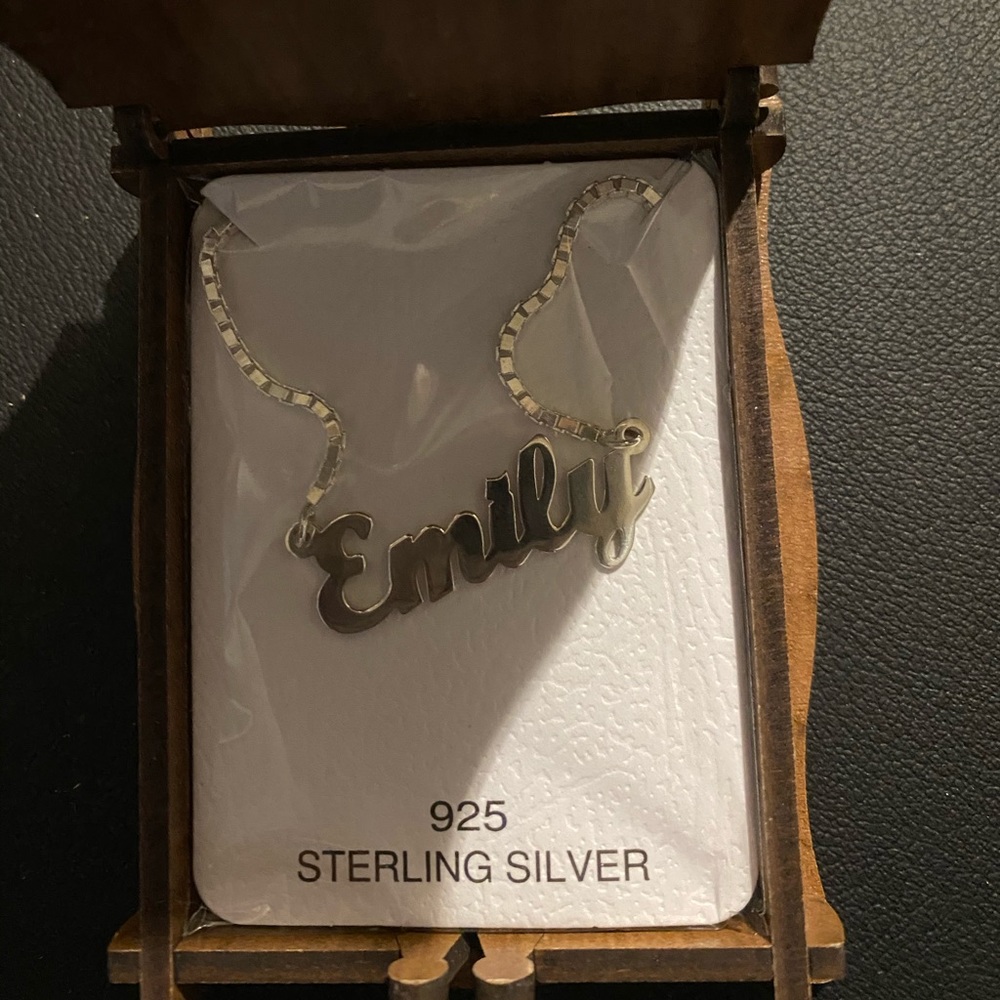Sterling Silver 925 Name (Emily) necklace